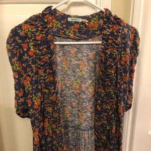 Kimchi floral short kimono